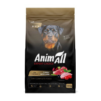 Сухой корм AnimAll для взрослых собак крупных пород, со свежей индейкой и ягненком, 12 кг Сухой корм AnimAll для взрослых собак крупных пород, со свежей индейкой и ягненком, 12 кг