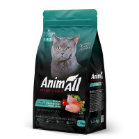 Сухой корм AnimAll для стерилизованных кошек, с курицей и свежей ягнятиной, 1.5 кг Сухой корм AnimAll для стерилизованных кошек, с курицей и свежей ягнятиной, 1.5 кг