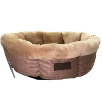 Лежак AnimAll Mary M Brown для собак, коричневий, 60×60×17 см Лежак AnimAll Mary M Brown для собак, коричневий, 60×60×17 см