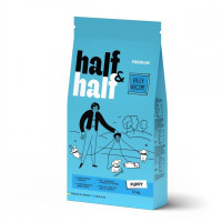 Сухой корм Half&Half для щенков всех пород, с говядиной, 12 кг Сухой корм Half&Half для щенков всех пород, с говядиной, 12 кг