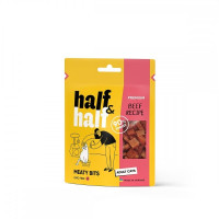 Лакомство Half&Half для кошек, в форме мясных кусочков, с говядиной, 50 г Лакомство Half&Half для кошек, в форме мясных кусочков, с говядиной, 50 г