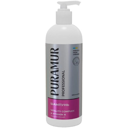 Шампунь Puramur Vitality Complex with Vitamin B для котів та собак, зміцнюючий, з вітаміном B, 200 мл