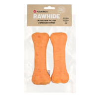 Лакомство Flamingo, жевательные кости для собак с мясом курицы, 2 шт по 15 см, 220 г Лакомство Flamingo, жевательные кости для собак с мясом курицы, 2 шт по 15 см, 220 г