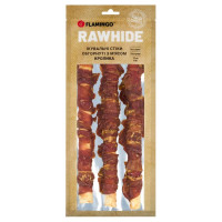 Лакомство Flamingo СНЕК R'HIDE, жевательные стики из говяжьей кожи, обернутые мясом кролика, для собак, 280 г (3 шт, 28 см) Лакомство Flamingo СНЕК R'HIDE, жевательные стики из говяжьей кожи, обернутые мясом кролика, для собак, 280 г (3 шт, 28 см)