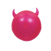 Мяч AnimAll Fun для собак чёртик с пищалкой, 75 мм, розовый Мяч AnimAll Fun для собак чёртик с пищалкой, 75 мм, розовый