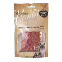 Лакомство Flamingo для кошек, мягкие кубики из утки, 50 г Лакомство Flamingo для кошек, мягкие кубики из утки, 50 г