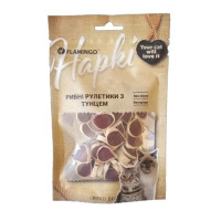 Лакомство Flamingo для кошек, роллы с тунцом, 50 г Лакомство Flamingo для кошек, роллы с тунцом, 50 г