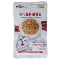 Влажный корм CattyMan Urinary Care Chicken Feast консервы с курицей и макрелью в желе, для кошек, склонных к мочекаменной болезни, пауч, 45 г Влажный корм CattyMan Urinary Care Chicken Feast консервы с курицей и макрелью в желе, для кошек, склонных к мочекаменной болезни, пауч, 45 г