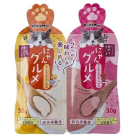 Влажный корм CattyMan Complete Twins Pouch крем-пюре два вкуса: курица, сыр, икра и тунец, макрель, сардина, для кошек, 60 г (2 х 30 г) Влажный корм CattyMan Complete Twins Pouch крем-пюре два вкуса: курица, сыр, икра и тунец, макрель, сардина, для кошек, 60 г (2 х 30 г)