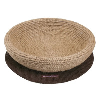 Лежак-когтеточка CattyMan Scratcher Jute Bed спальное место, для кошек, коричнево-бежевый Лежак-когтеточка CattyMan Scratcher Jute Bed спальное место, для кошек, коричнево-бежевый