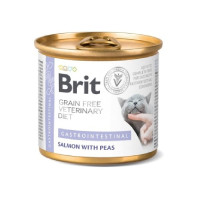 Консервы Brit GF VetDiet Gastrointestinal для кошек, с лососем и горохом, 200 г Консервы Brit GF VetDiet Gastrointestinal для кошек, с лососем и горохом, 200 г