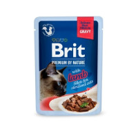 Влажный корм Brit Premium Delicate Fillets in Gravy Lamb Sterilised для стерилизованных кошек, филе в соусе, ягненок, 85 г Влажный корм Brit Premium Delicate Fillets in Gravy Lamb Sterilised для стерилизованных кошек, филе в соусе, ягненок, 85 г