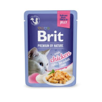 Влажный корм Brit Premium Delicate Fillets in Jelly Chicken для взрослых кошек, филе в желе, курица, 85 г Влажный корм Brit Premium Delicate Fillets in Jelly Chicken для взрослых кошек, филе в желе, курица, 85 г