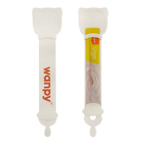 Ложка Wanpy Plastic Spoon для жидких лакомств в стиках, белая, 26 см Ложка Wanpy Plastic Spoon для жидких лакомств в стиках, белая, 26 см