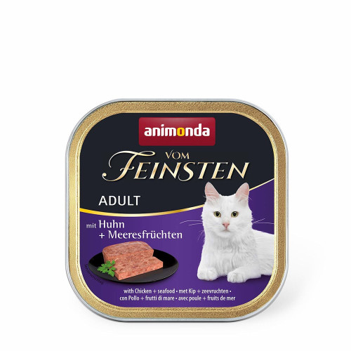 Консервы Animonda Vom Feinsten паштет для кошек, с курицей и морепродуктами, 100 г