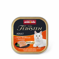 Консервы Animonda Vom Feinsten паштет для кошек, с курицей, говядиной и морковью, 100 г Консервы Animonda Vom Feinsten паштет для кошек, с курицей, говядиной и морковью, 100 г