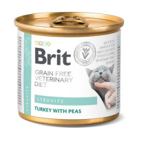 Влажный корм Brit VD GF Struvite для кошек, при заболеваниях мочевыводящих путей, индейка и горох, 200 г Влажный корм Brit VD GF Struvite для кошек, при заболеваниях мочевыводящих путей, индейка и горох, 200 г
