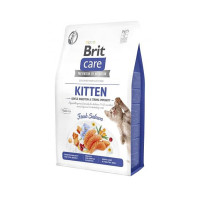 Сухий корм Brit Care Cat GF Kitten Digestion Immunity для кошенят, лосось, 2 кг Сухий корм Brit Care Cat GF Kitten Digestion Immunity для кошенят, лосось, 2 кг