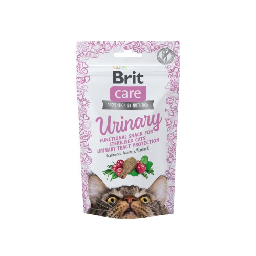 Лакомство Brit Care Functional Snack Urinary для кошек полувлажные для мочевыделительной системы, 50 г