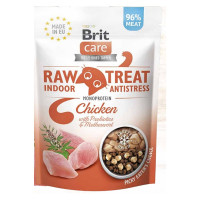 Лакомство Brit Raw Treat IndoorandAntistress, для кошек, с курицей,40 г