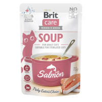 Влажный корм Brit Care Soup Salmon, для кошек, суп с лососем, 75 г Влажный корм Brit Care Soup Salmon, для кошек, суп с лососем, 75 г
