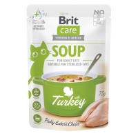 Влажный корм Brit Care Soup Turkey, для кошек, суп с индейкой, 75 г Влажный корм Brit Care Soup Turkey, для кошек, суп с индейкой, 75 г