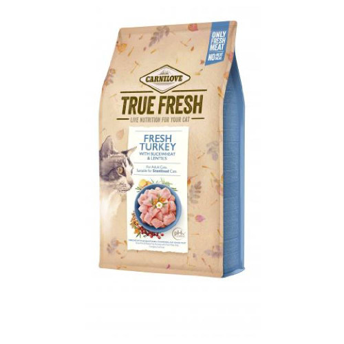 Сухой корм Carnilove True Fresh Cat Turkey для взрослых кошек, с индейкой, 340 г