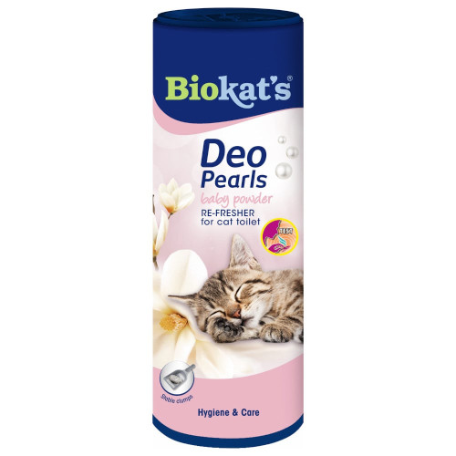Дезодорант Biokat's Deo Pearls Baby Powder для кошачьего туалета, порошок, 700 г