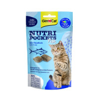 Ласощі GimCat Nutri Pockets Fish для котів, з тунцем, 60 г Ласощі GimCat Nutri Pockets Fish для котів, з тунцем, 60 г