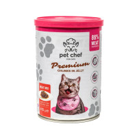 Консервы Pet Chef Мясной микс для взрослых кошек, кусочки в желе, 415 г Консервы Pet Chef Мясной микс для взрослых кошек, кусочки в желе, 415 г