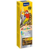 Лакомство Vitakraft Kracker Original Feather Care для средних попугаев в период линки, 180 г, 2 штуки