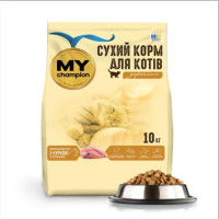 Сухой корм My Champion с курицей и расторопшей для кошек, полнорационный, 10 кг Сухой корм My Champion с курицей и расторопшей для кошек, полнорационный, 10 кг