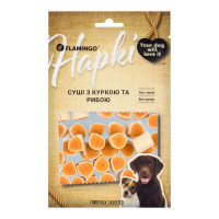 Лакомство Flamingo для собак, суши с мясом курицы и трески, 75 г Лакомство Flamingo для собак, суши с мясом курицы и трески, 75 г