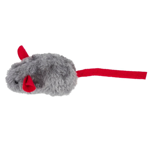 Игрушка AnimAll Fun Мышь со свистком для кошек, 15 см