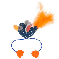 Игрушка AnimAll Fun Птичка с перьями для кошек, 16 см Игрушка AnimAll Fun Птичка с перьями для кошек, 16 см