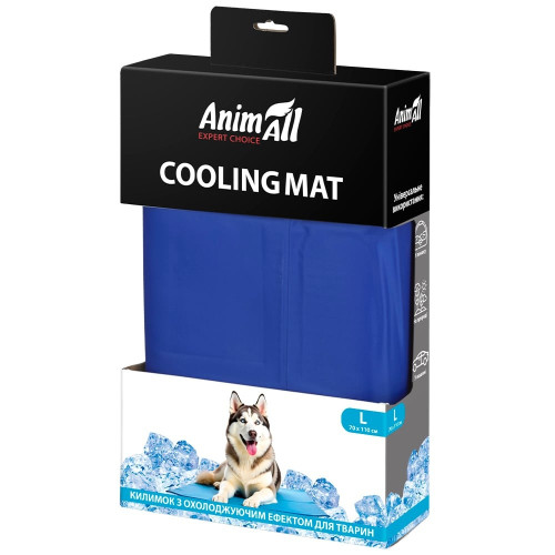 Охлаждающий коврик AnimAll для животных, размер L, 70×110 см