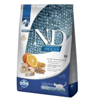Сухой корм Farmina N&D Low Grain Ocean Adult для кошек, с треской и апельсином, 5 кг Сухой корм Farmina N&D Low Grain Ocean Adult для кошек, с треской и апельсином, 5 кг