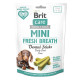 Лакомства Brit Care Mini Treats True Breath для собак мелких пород, для зубов и свежести дыхания, 7 шт./120 г