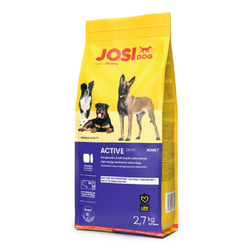 Сухий корм Josera JosiDog Active для активних собак, з птицею, 2,7 кг