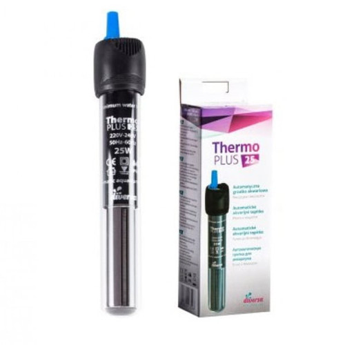 Аквариумный обогреватель Diversa с терморегулятором Thermo Plus, 25 Вт