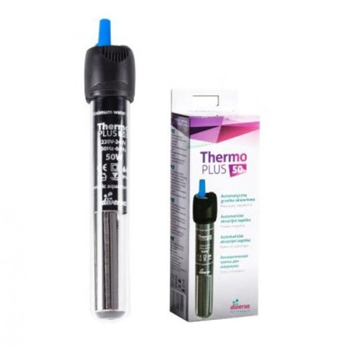 Аквариумный обогреватель Diversa с терморегулятором Thermo Plus, 50 Вт