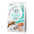 Беззерновий сухий корм Optimeal Beauty Fitness для стерилізованих кішок та кастрованих котів, 1.5 кг