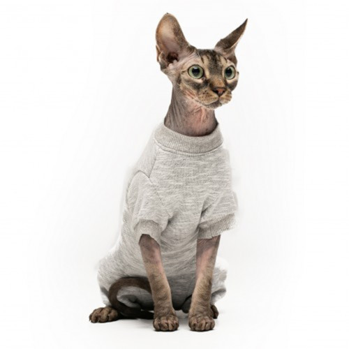 Боді Style Pets Steya для котів, колір сірий, розмір M- Боді Style Pets Steya для котів, колір сірий, розмір M-