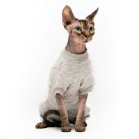Боди Style Pets Steya для кошек, цвет серый, размер L- Боди Style Pets Steya для кошек, цвет серый, размер L-