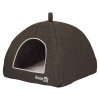 Домик AnimAll для собак и кошек Wandy, S, коричневый, 45×45×35 см