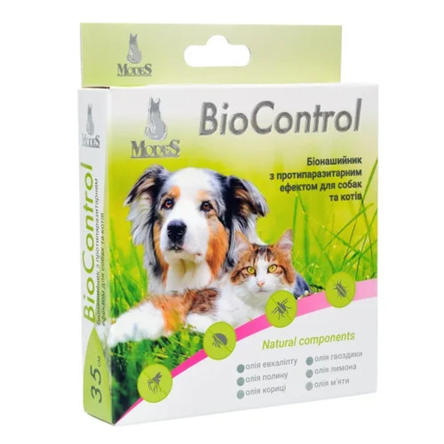 Биошейник MODES BioControl для собак, противопаразитарный, 70 см