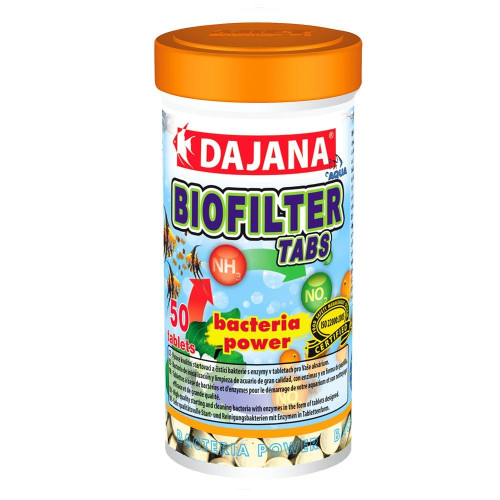 Бактерии стартовые Dajana Biofilter tabs, для очистки воды, таблетки, 50 табл., 55 г Бактерии стартовые Dajana Biofilter tabs, для очистки воды, таблетки, 50 табл., 55 г