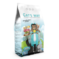 Бентонитовый наполнитель Cat’s Way для кошек, марсельское мыло, с бирюзовыми гранулами, 5 л Бентонитовый наполнитель Cat’s Way для кошек, марсельское мыло, с бирюзовыми гранулами, 5 л