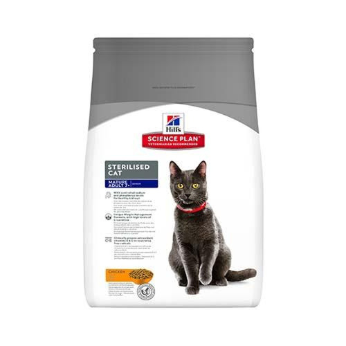 Сухий корм Hill's Science Plan Feline Mature Adult 7 + для стерилізованих кішок старше 7 років, з куркою, 1.5 кг