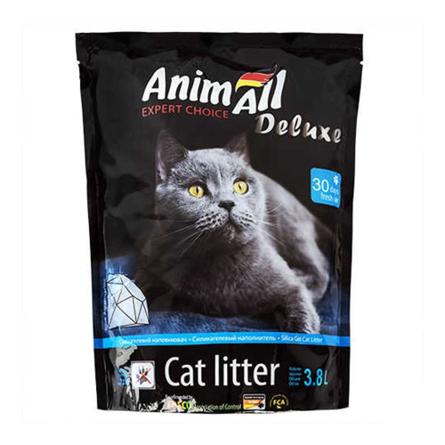 Силикагелевый наполнитель AnimAll Голубая Долина, для кошек, 3.8 л (1.6 кг)